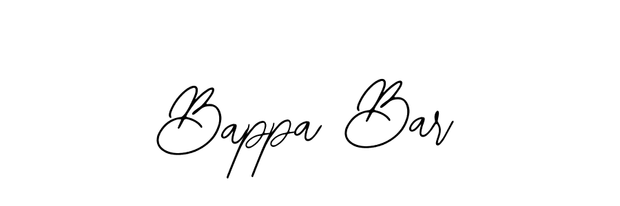 You should practise on your own different ways (Bearetta-2O07w) to write your name (Bappa Bar) in signature. don't let someone else do it for you. Bappa Bar signature style 12 images and pictures png