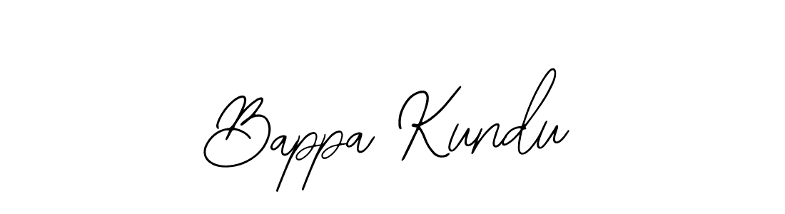 Use a signature maker to create a handwritten signature online. With this signature software, you can design (Bearetta-2O07w) your own signature for name Bappa Kundu. Bappa Kundu signature style 12 images and pictures png