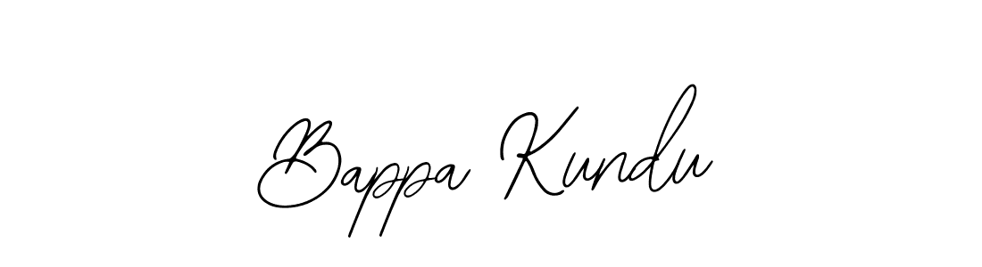 Use a signature maker to create a handwritten signature online. With this signature software, you can design (Bearetta-2O07w) your own signature for name Bappa Kundu. Bappa Kundu signature style 12 images and pictures png