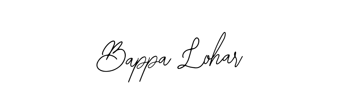 Design your own signature with our free online signature maker. With this signature software, you can create a handwritten (Bearetta-2O07w) signature for name Bappa Lohar. Bappa Lohar signature style 12 images and pictures png