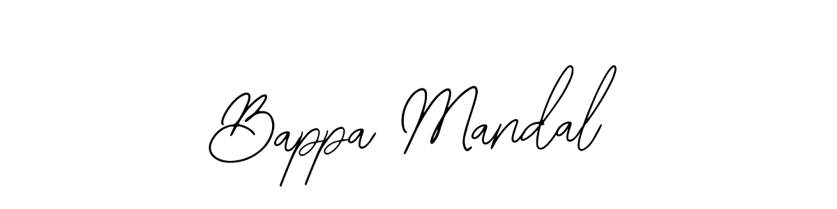 You should practise on your own different ways (Bearetta-2O07w) to write your name (Bappa Mandal) in signature. don't let someone else do it for you. Bappa Mandal signature style 12 images and pictures png