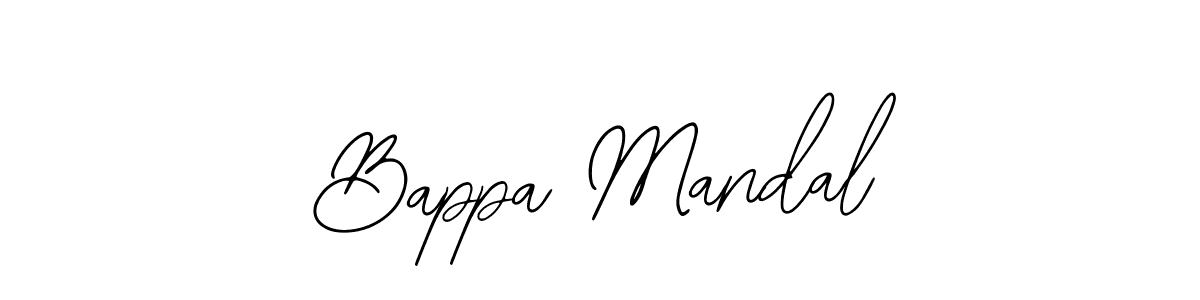 You should practise on your own different ways (Bearetta-2O07w) to write your name (Bappa Mandal) in signature. don't let someone else do it for you. Bappa Mandal signature style 12 images and pictures png