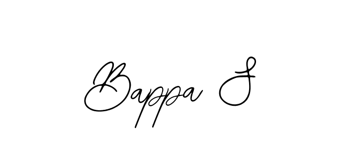 Use a signature maker to create a handwritten signature online. With this signature software, you can design (Bearetta-2O07w) your own signature for name Bappa S. Bappa S signature style 12 images and pictures png