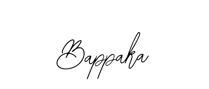 How to make Bappaka name signature. Use Bearetta-2O07w style for creating short signs online. This is the latest handwritten sign. Bappaka signature style 12 images and pictures png