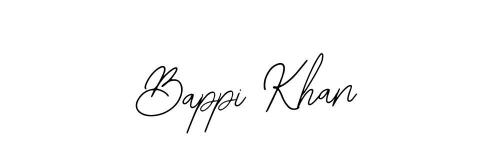 Design your own signature with our free online signature maker. With this signature software, you can create a handwritten (Bearetta-2O07w) signature for name Bappi Khan. Bappi Khan signature style 12 images and pictures png