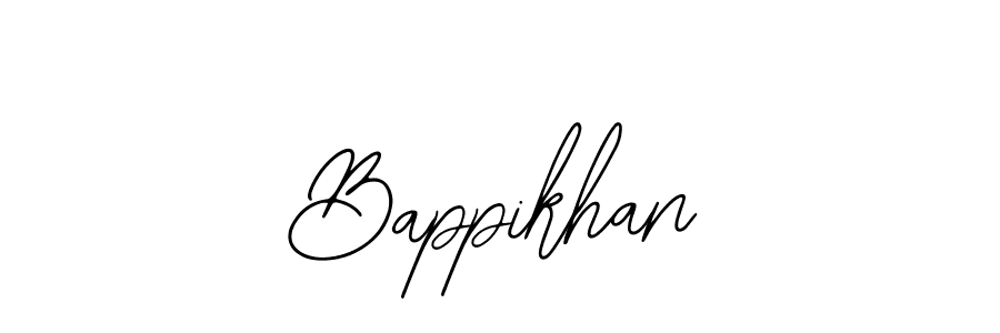 Use a signature maker to create a handwritten signature online. With this signature software, you can design (Bearetta-2O07w) your own signature for name Bappikhan. Bappikhan signature style 12 images and pictures png