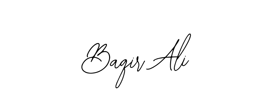 How to make Baqir Ali name signature. Use Bearetta-2O07w style for creating short signs online. This is the latest handwritten sign. Baqir Ali signature style 12 images and pictures png