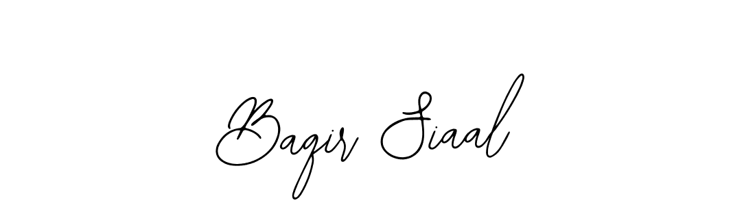 Similarly Bearetta-2O07w is the best handwritten signature design. Signature creator online .You can use it as an online autograph creator for name Baqir Siaal. Baqir Siaal signature style 12 images and pictures png