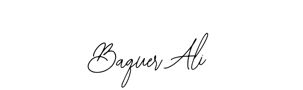 Use a signature maker to create a handwritten signature online. With this signature software, you can design (Bearetta-2O07w) your own signature for name Baquer Ali. Baquer Ali signature style 12 images and pictures png