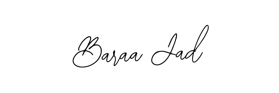 Bearetta-2O07w is a professional signature style that is perfect for those who want to add a touch of class to their signature. It is also a great choice for those who want to make their signature more unique. Get Baraa Jad name to fancy signature for free. Baraa Jad signature style 12 images and pictures png