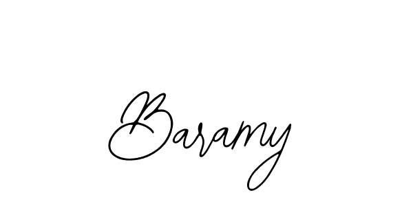 How to make Baramy name signature. Use Bearetta-2O07w style for creating short signs online. This is the latest handwritten sign. Baramy signature style 12 images and pictures png