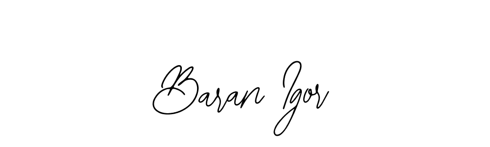 How to make Baran Igor name signature. Use Bearetta-2O07w style for creating short signs online. This is the latest handwritten sign. Baran Igor signature style 12 images and pictures png