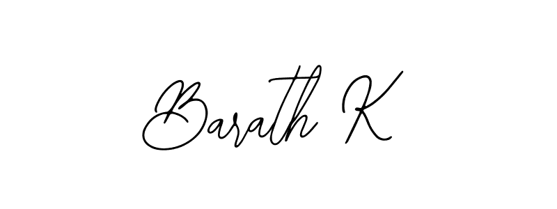 Create a beautiful signature design for name Barath K. With this signature (Bearetta-2O07w) fonts, you can make a handwritten signature for free. Barath K signature style 12 images and pictures png