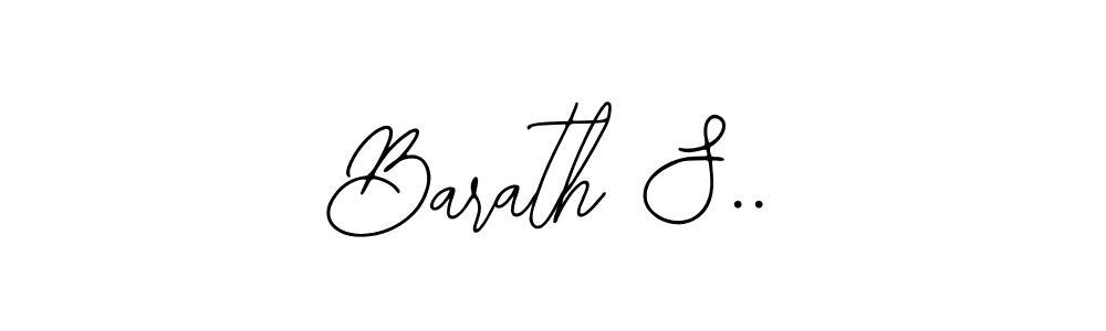 if you are searching for the best signature style for your name Barath S... so please give up your signature search. here we have designed multiple signature styles  using Bearetta-2O07w. Barath S.. signature style 12 images and pictures png