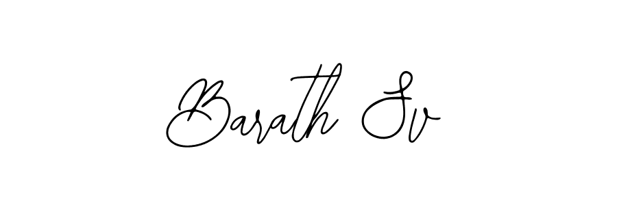 Also You can easily find your signature by using the search form. We will create Barath Sv name handwritten signature images for you free of cost using Bearetta-2O07w sign style. Barath Sv signature style 12 images and pictures png
