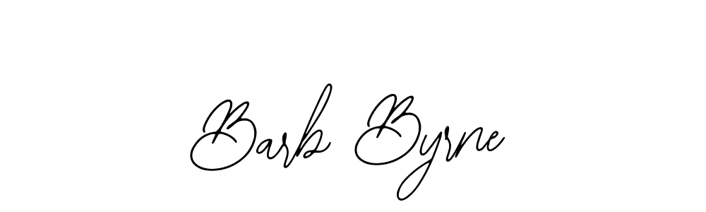 You should practise on your own different ways (Bearetta-2O07w) to write your name (Barb Byrne) in signature. don't let someone else do it for you. Barb Byrne signature style 12 images and pictures png