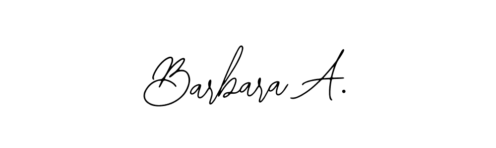 Make a beautiful signature design for name Barbara A.. With this signature (Bearetta-2O07w) style, you can create a handwritten signature for free. Barbara A. signature style 12 images and pictures png