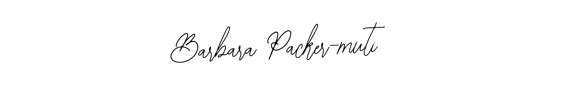 The best way (Bearetta-2O07w) to make a short signature is to pick only two or three words in your name. The name Barbara Packer-muti include a total of six letters. For converting this name. Barbara Packer-muti signature style 12 images and pictures png