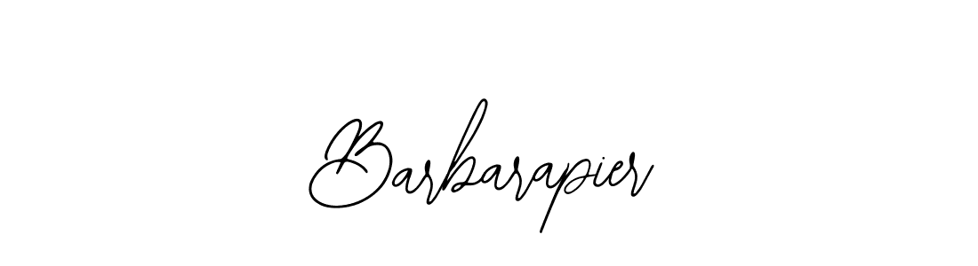 How to make Barbarapier name signature. Use Bearetta-2O07w style for creating short signs online. This is the latest handwritten sign. Barbarapier signature style 12 images and pictures png