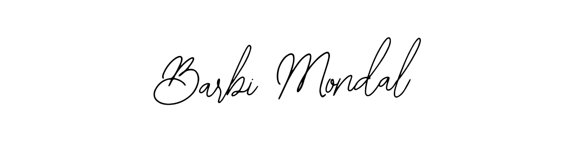 How to make Barbi Mondal name signature. Use Bearetta-2O07w style for creating short signs online. This is the latest handwritten sign. Barbi Mondal signature style 12 images and pictures png