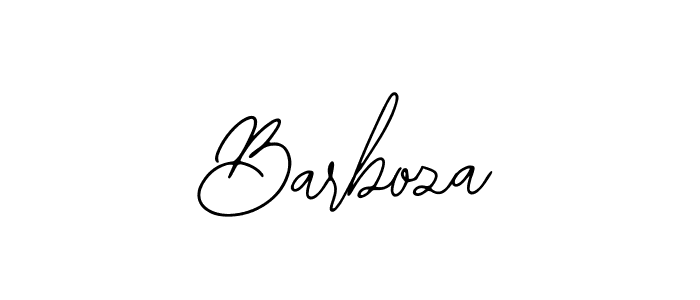 You should practise on your own different ways (Bearetta-2O07w) to write your name (Barboza) in signature. don't let someone else do it for you. Barboza signature style 12 images and pictures png