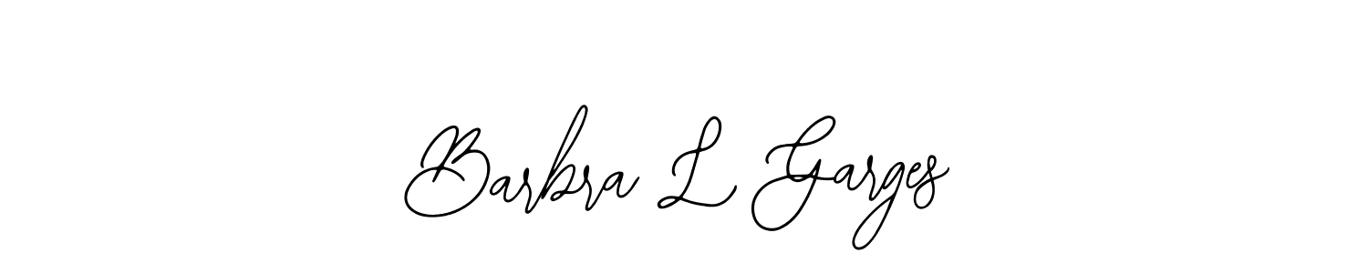 You can use this online signature creator to create a handwritten signature for the name Barbra L Garges. This is the best online autograph maker. Barbra L Garges signature style 12 images and pictures png