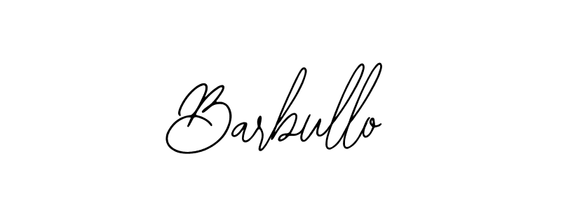 How to make Barbullo name signature. Use Bearetta-2O07w style for creating short signs online. This is the latest handwritten sign. Barbullo signature style 12 images and pictures png