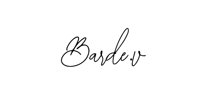 if you are searching for the best signature style for your name Barde.v. so please give up your signature search. here we have designed multiple signature styles  using Bearetta-2O07w. Barde.v signature style 12 images and pictures png