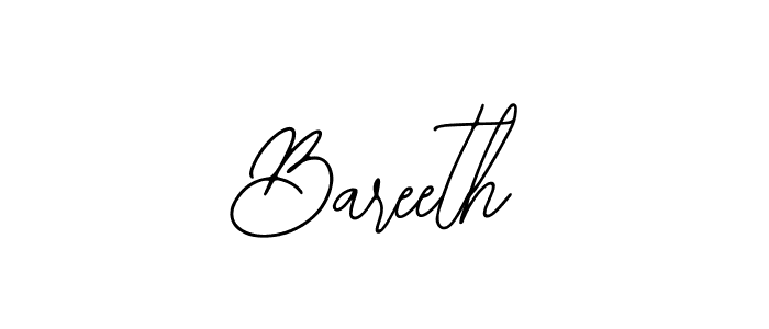 Use a signature maker to create a handwritten signature online. With this signature software, you can design (Bearetta-2O07w) your own signature for name Bareeth. Bareeth signature style 12 images and pictures png