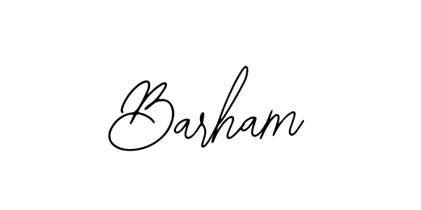 if you are searching for the best signature style for your name Barham. so please give up your signature search. here we have designed multiple signature styles  using Bearetta-2O07w. Barham signature style 12 images and pictures png