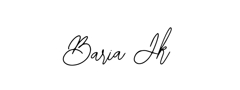 Make a beautiful signature design for name Baria Jk. With this signature (Bearetta-2O07w) style, you can create a handwritten signature for free. Baria Jk signature style 12 images and pictures png