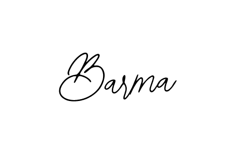 How to make Barma name signature. Use Bearetta-2O07w style for creating short signs online. This is the latest handwritten sign. Barma signature style 12 images and pictures png
