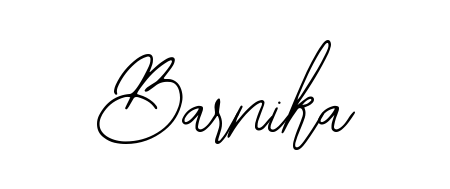 Try this chic Barnika handwritten sign style. Using Bearetta-2O07w font elements, it gives your name a sleek, memorable identity. Barnika signature style 12 images and pictures png