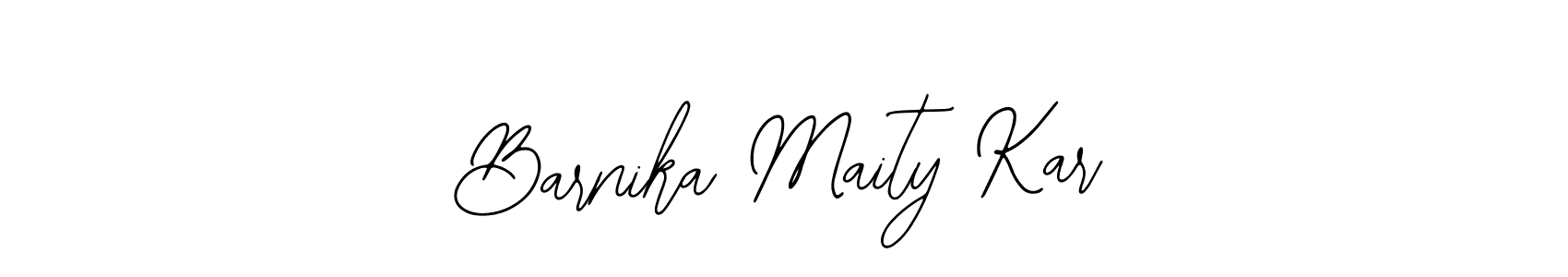Use a signature maker to create a handwritten signature online. With this signature software, you can design (Bearetta-2O07w) your own signature for name Barnika Maity Kar. Barnika Maity Kar signature style 12 images and pictures png