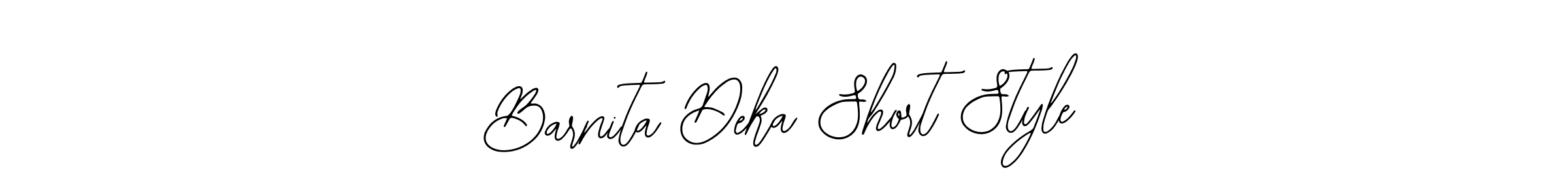 You can use this online signature creator to create a handwritten signature for the name Barnita Deka Short Style. This is the best online autograph maker. Barnita Deka Short Style signature style 12 images and pictures png
