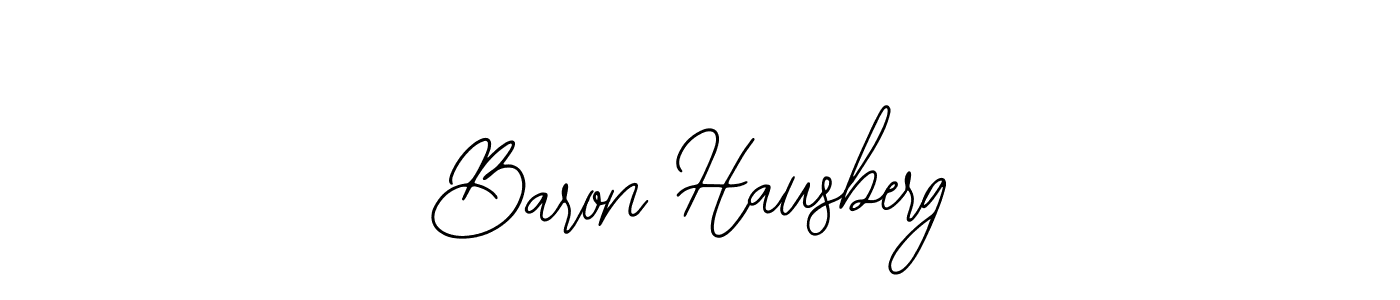 How to make Baron Hausberg name signature. Use Bearetta-2O07w style for creating short signs online. This is the latest handwritten sign. Baron Hausberg signature style 12 images and pictures png