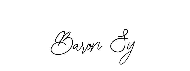 Use a signature maker to create a handwritten signature online. With this signature software, you can design (Bearetta-2O07w) your own signature for name Baron Sy. Baron Sy signature style 12 images and pictures png