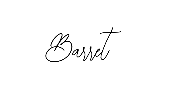 How to make Barret name signature. Use Bearetta-2O07w style for creating short signs online. This is the latest handwritten sign. Barret signature style 12 images and pictures png