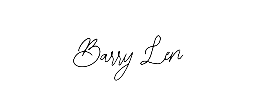 Similarly Bearetta-2O07w is the best handwritten signature design. Signature creator online .You can use it as an online autograph creator for name Barry Len. Barry Len signature style 12 images and pictures png