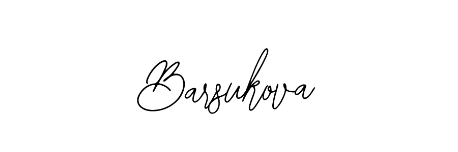 Design your own signature with our free online signature maker. With this signature software, you can create a handwritten (Bearetta-2O07w) signature for name Barsukova. Barsukova signature style 12 images and pictures png