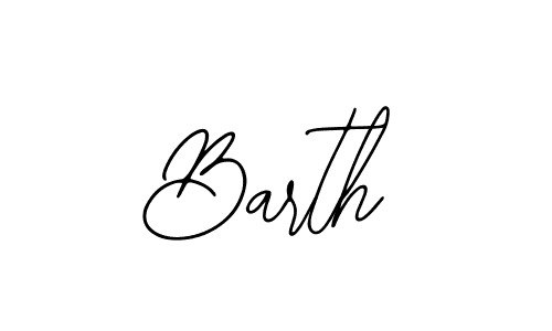 Design your own signature with our free online signature maker. With this signature software, you can create a handwritten (Bearetta-2O07w) signature for name Barth. Barth signature style 12 images and pictures png