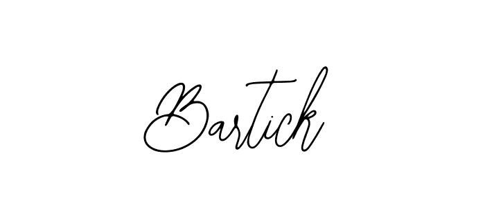 Design your own signature with our free online signature maker. With this signature software, you can create a handwritten (Bearetta-2O07w) signature for name Bartick. Bartick signature style 12 images and pictures png