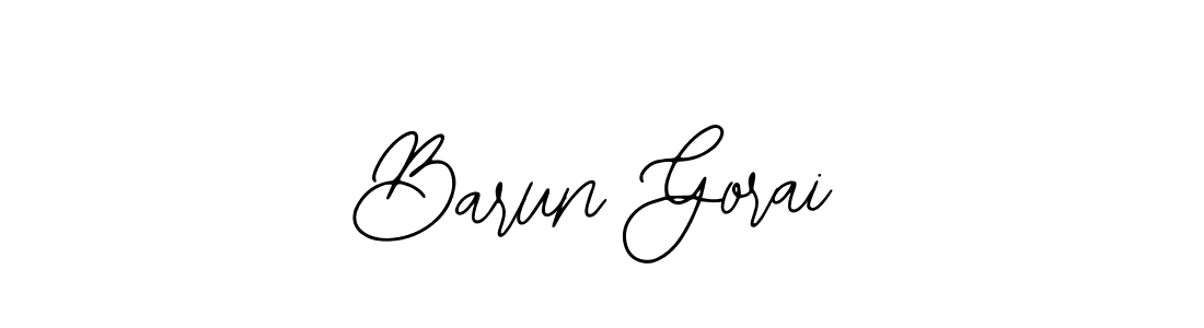 How to make Barun Gorai name signature. Use Bearetta-2O07w style for creating short signs online. This is the latest handwritten sign. Barun Gorai signature style 12 images and pictures png