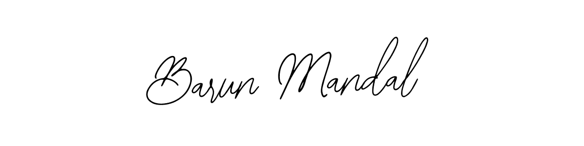 How to make Barun Mandal name signature. Use Bearetta-2O07w style for creating short signs online. This is the latest handwritten sign. Barun Mandal signature style 12 images and pictures png