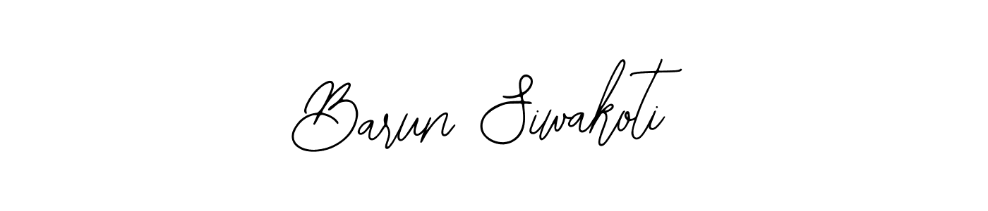 Also we have Barun Siwakoti name is the best signature style. Create professional handwritten signature collection using Bearetta-2O07w autograph style. Barun Siwakoti signature style 12 images and pictures png