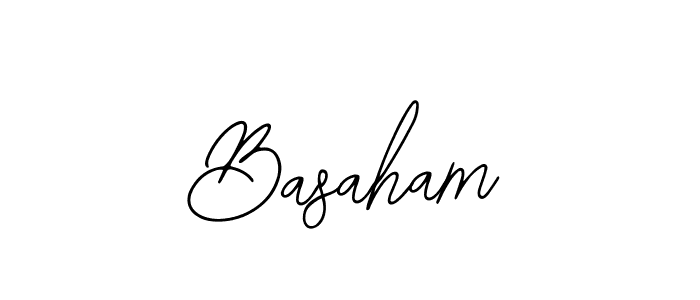 Basaham stylish signature style. Best Handwritten Sign (Bearetta-2O07w) for my name. Handwritten Signature Collection Ideas for my name Basaham. Basaham signature style 12 images and pictures png