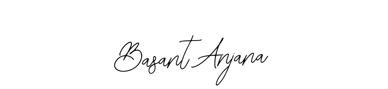 How to make Basant Anjana name signature. Use Bearetta-2O07w style for creating short signs online. This is the latest handwritten sign. Basant Anjana signature style 12 images and pictures png