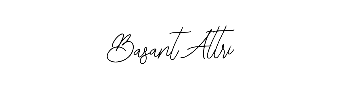 How to make Basant Attri name signature. Use Bearetta-2O07w style for creating short signs online. This is the latest handwritten sign. Basant Attri signature style 12 images and pictures png