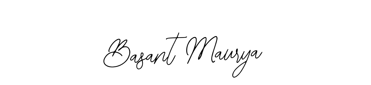 Use a signature maker to create a handwritten signature online. With this signature software, you can design (Bearetta-2O07w) your own signature for name Basant Maurya. Basant Maurya signature style 12 images and pictures png