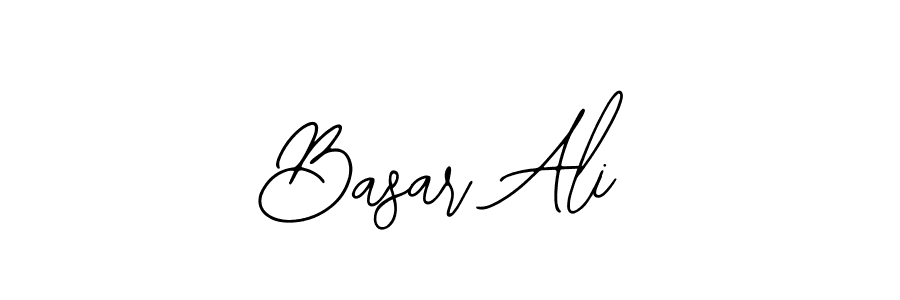 How to make Basar Ali name signature. Use Bearetta-2O07w style for creating short signs online. This is the latest handwritten sign. Basar Ali signature style 12 images and pictures png